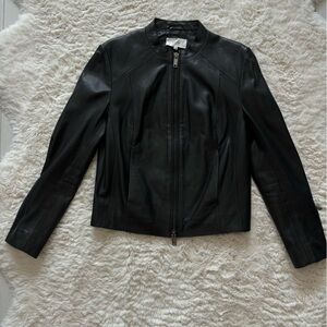 Reiss Black Leather Jacket